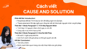 Cấu trúc bài viết cause and solution trong IELTS Writing task 2