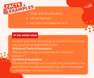 Sự khác biệt khi có Facts và Examples 