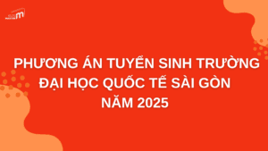 Phương thức tuyển sinh đại học quốc tế Sài Gòn năm 2025