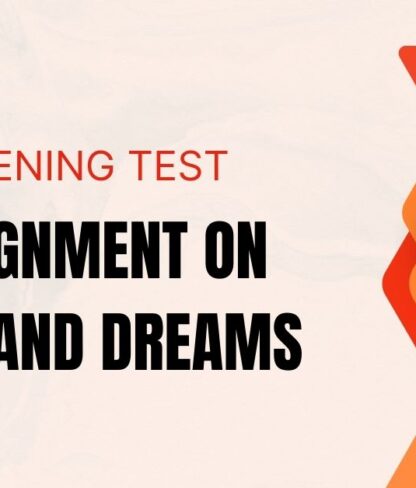 Assignment on sleep and dreams