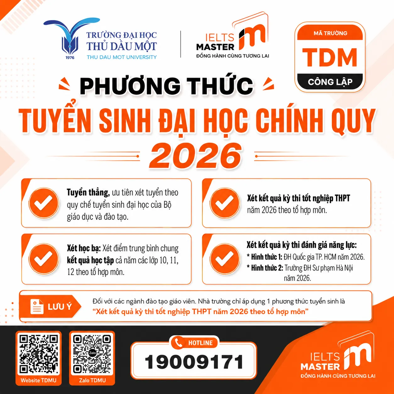 Phương thức tuyển sinh Đại học Thủ Dầu Một 2026 gồm xét tuyển thẳng, điểm thi THPT, học bạ và đánh giá năng lực