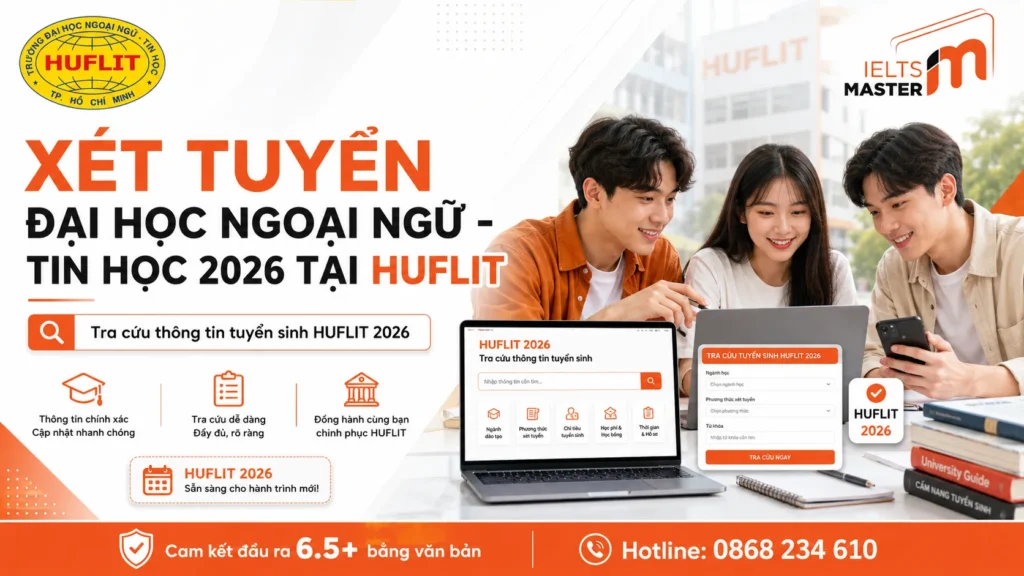 4 phương thức xét tuyển Đại học Ngoại ngữ - Tin học 2026