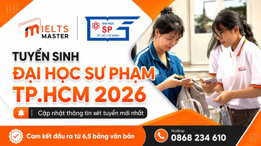 Tuyển sinh Đại học Sư phạm TPHCM 2026 và các phương thức xét tuyển