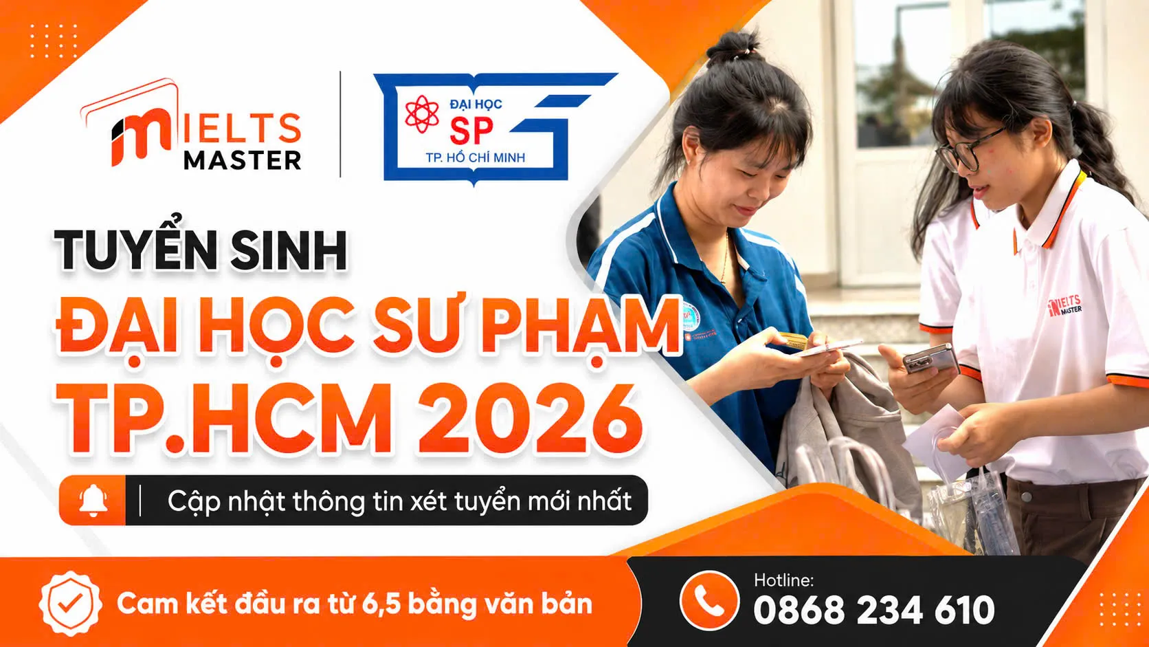 Tuyển sinh Đại học Sư phạm TPHCM 2026 và các phương thức xét tuyển